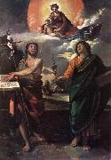 DOSSI, Dosso The Virgin Appearing to Sts John the Baptist and John the Evangelist dfg oil painting